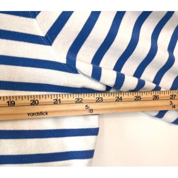 Chaps Denim Ralph Lauren Women's XL Nautical Striped Tie Hoodie 3/4 Sleeve Boat - Picture 13 of 13